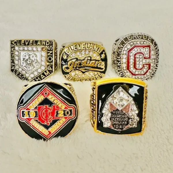 5 Cleveland Indians MLB World Series championship rings set MLB Rings baseball