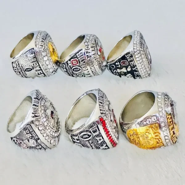 6 Ohio State Big Ten championship rings – NCAA National champion rings collection NCAA Rings championship ring 4