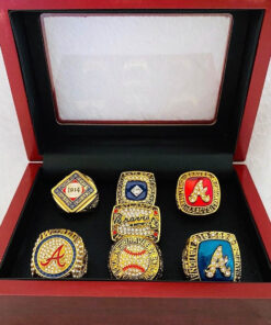 7 Atlanta Braves MLB World Series championship rings set MLB Rings Atlanta Braves