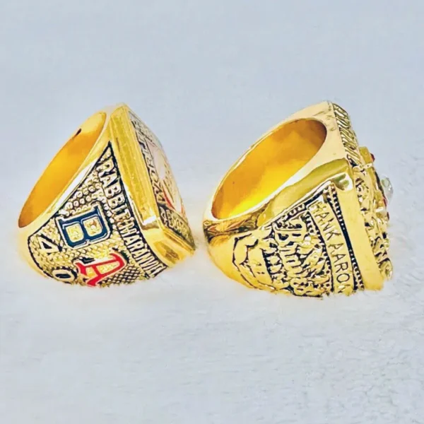 1914 Boston Braves & 1957 Milwaukee Braves MLB World Series championship ring set MLB Rings 1914 Boston Braves 4