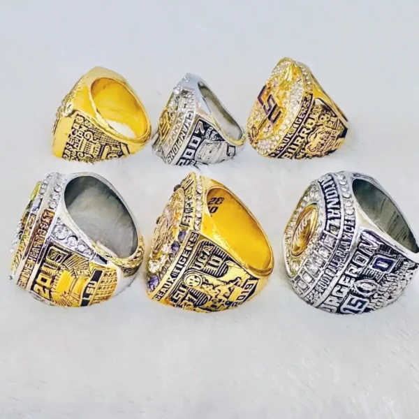 6 LSU Tigers National NCAA Football championship rings collection NCAA Rings championship ring 4