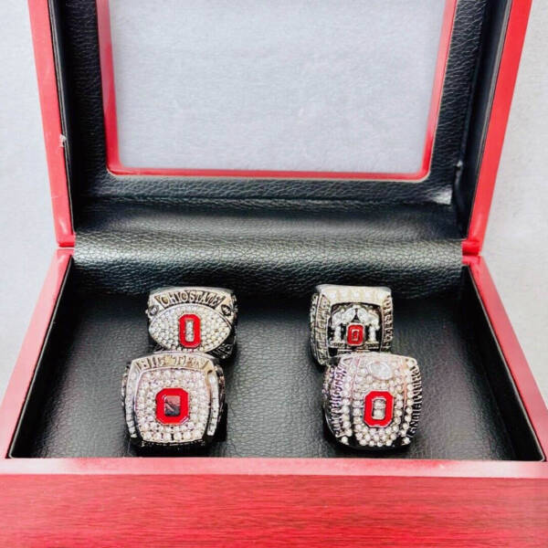 4 Ohio State Big Ten NCAA championship rings collection NCAA Rings college backetball