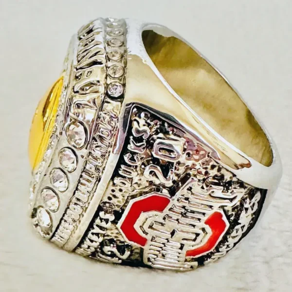 2015 Ohio State Buckeyes championship ring – NCAA National champion ring NCAA Rings 2015 Ohio State 4