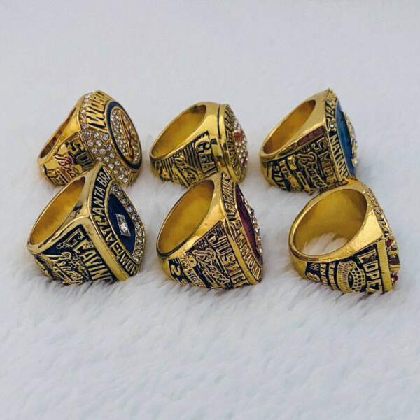 6 Atlanta Braves MLB World Series championship ring set replica MLB Rings Atlanta Braves 4