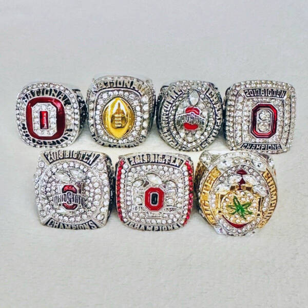 7 Ohio State NCAA National championship rings collectios NCAA Rings college backetball 5