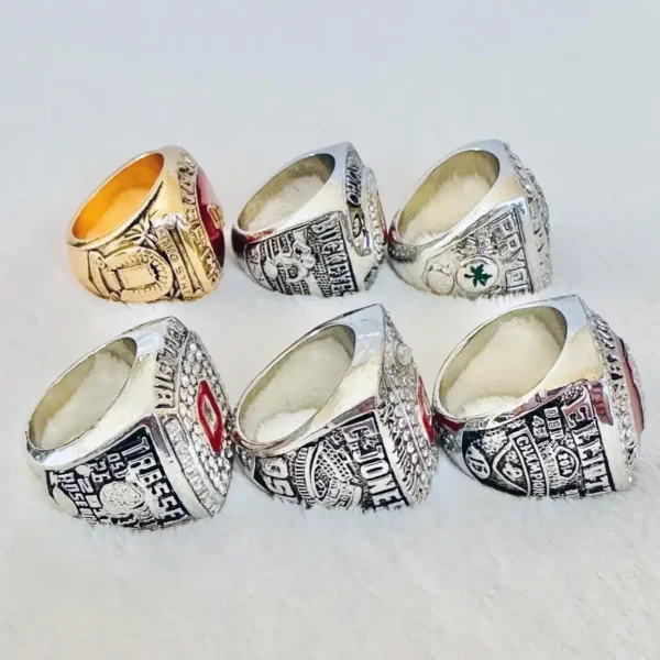 6 Ohio State Big Ten NCAA National championship rings collection NCAA Rings championship ring 5