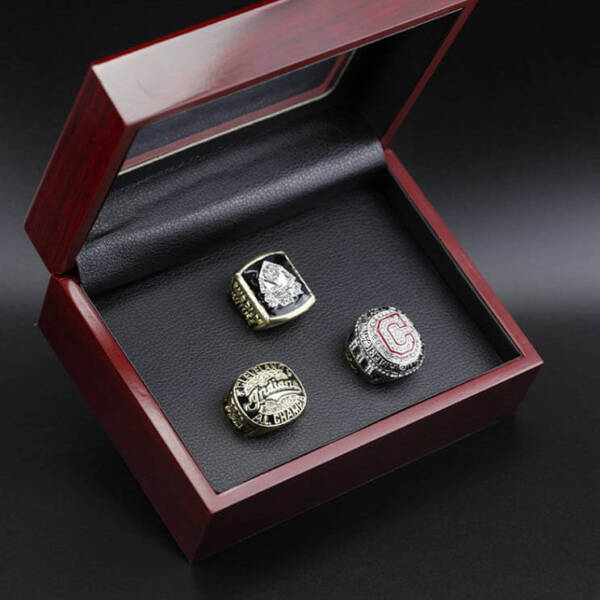 1948, 1995 & 2016 Cleveland Indians MLB World Series championship rings set MLB Rings Cleveland Indians 2