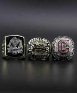 1948, 1995 & 2016 Cleveland Indians MLB World Series championship rings set MLB Rings Cleveland Indians 1948, 1995 & 2016 Cleveland Indians MLB World Series championship rings set MLB Rings Cleveland Indians