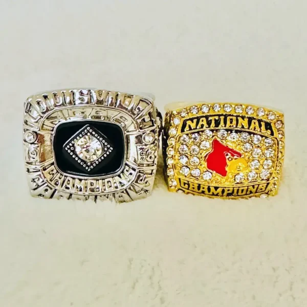 1986 & 2013 Louisville Cardinals NCAA Basketball championship ring set replica NCAA Rings college backetball