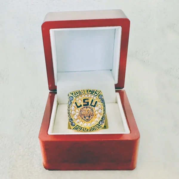 2019 LSU Tigers SEC championship ring – NCAA Football champion ring NCAA Rings 2019 LSU Tigers 3