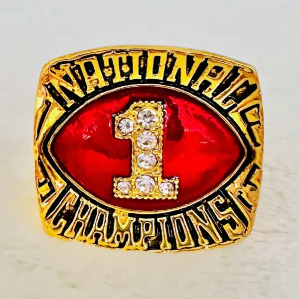 1985 Oklahoma Sooners National championship ring – NCAA Football champion ring NCAA Rings 1985 Oklahoma Sooners