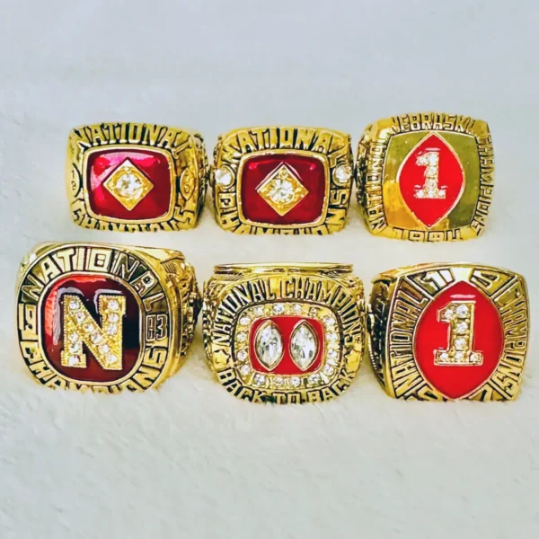 6 Nebraska Cornhuskers NCAA championship rings collection NCAA Rings championship ring 4