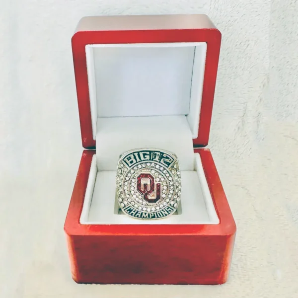 2020 Oklahoma Sooners Big 12 championship ring – NCAA National champion ring NCAA Rings 2020 Oklahoma Sooners 4