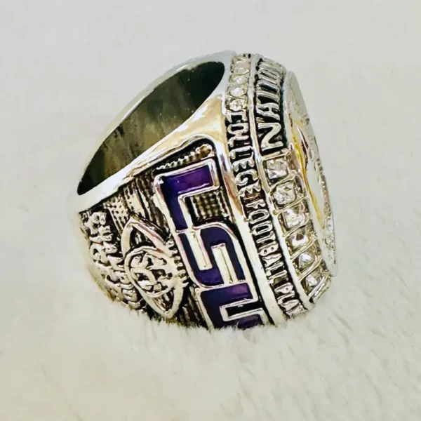 2020 LSU Tigers National championship ring – NCAA Football champion ring NCAA Rings 2020 LSU Tigers football 5