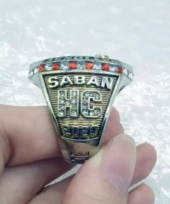 2020 Alabama Crimson Tide Nick Saban NCAA National championship ring NCAA Rings 2020 Alabama Crimson Tide 2