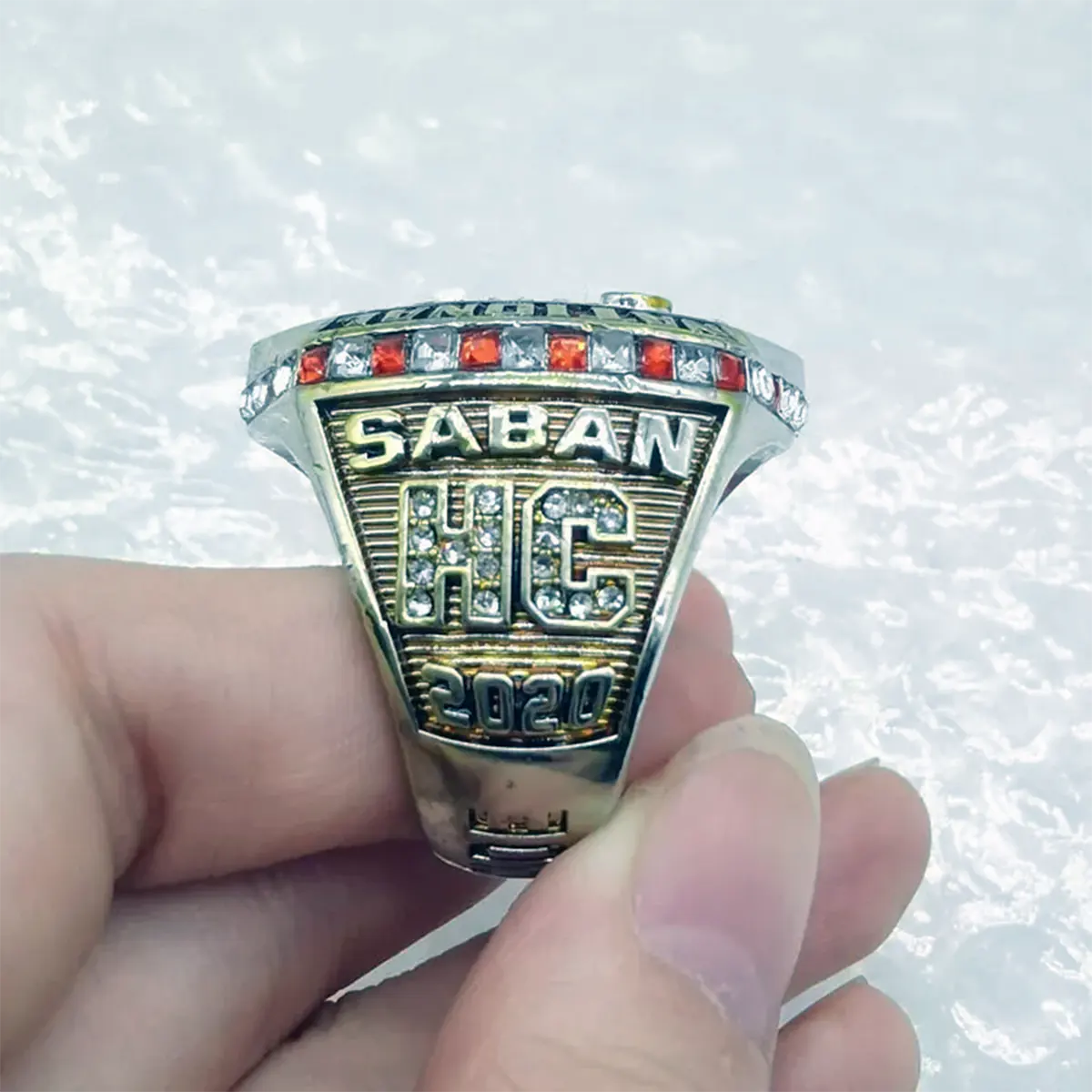 2020 Alabama Crimson Tide Nick Saban NCAA National championship ring NCAA Rings 2020 Alabama Crimson Tide 2 2020 Alabama Crimson Tide Nick Saban NCAA National championship ring NCAA Rings 2020 Alabama Crimson Tide 2