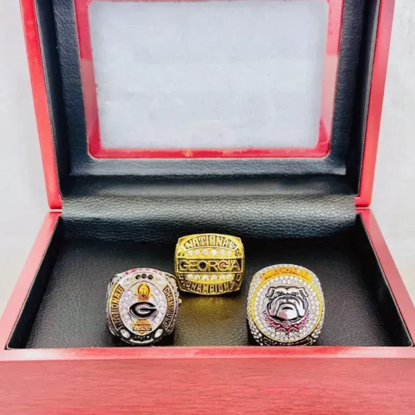 1980, 2022 & 2023 Georgia Bulldogs NCAA National championship ring collection NCAA Rings college backetball