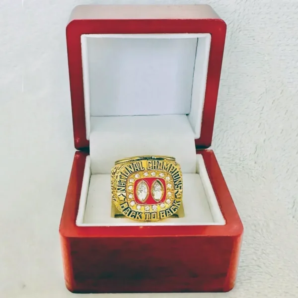 1995 Nebraska Cornhuskers Back to Back championship ring – NCAA National champion ring NCAA Rings 1995 Nebraska Cornhuskers 5