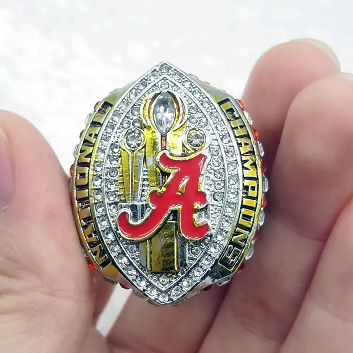 2020 Alabama Crimson Tide Nick Saban NCAA National championship ring NCAA Rings 2020 Alabama Crimson Tide 4 2020 Alabama Crimson Tide Nick Saban NCAA National championship ring NCAA Rings 2020 Alabama Crimson Tide 4