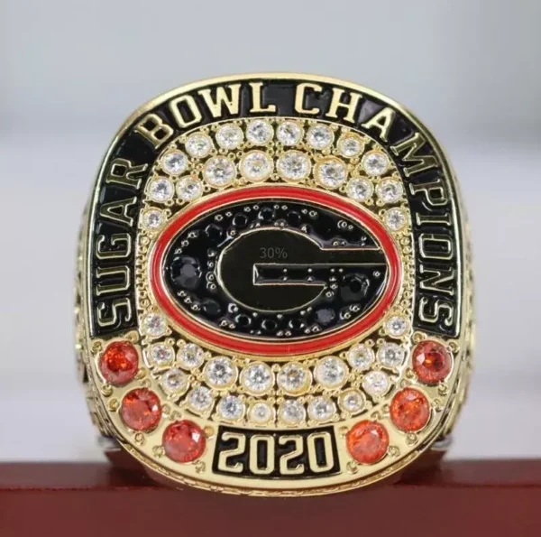 2020 Georgia Bulldogs NCAA Sugar Bowl championship ring NCAA Rings 2019 Georgia Bulldogs