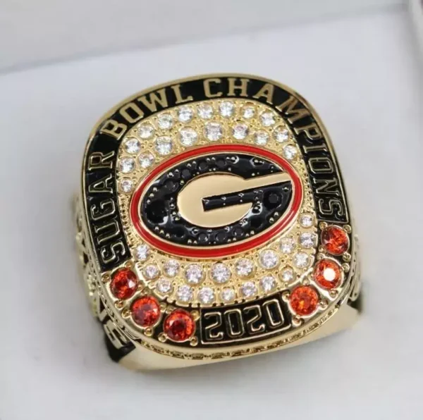 2020 Georgia Bulldogs NCAA Sugar Bowl championship ring NCAA Rings 2019 Georgia Bulldogs 2