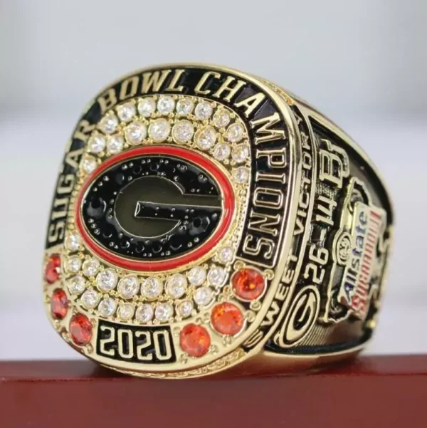 2020 Georgia Bulldogs NCAA Sugar Bowl championship ring NCAA Rings 2019 Georgia Bulldogs 7