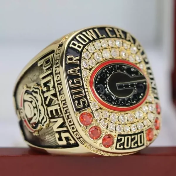 2020 Georgia Bulldogs NCAA Sugar Bowl championship ring NCAA Rings 2019 Georgia Bulldogs 3