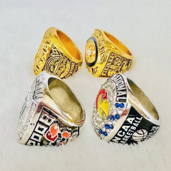 4 Kansas Jayhawks NCAA championship rings collection NCAA Rings college backetball 3