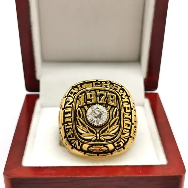 1978 Alabama Crimson Tide Head Coach Bear Bryant NCAA championship ring NCAA Rings 1978 Alabama Crimson Tide 5