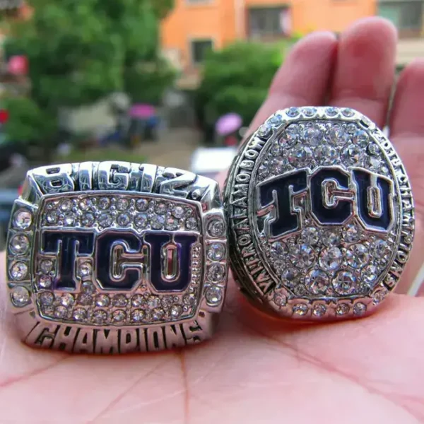 2014 & 2016 TCU Texas Horned Frog NCAA championship rings NCAA Rings college backetball