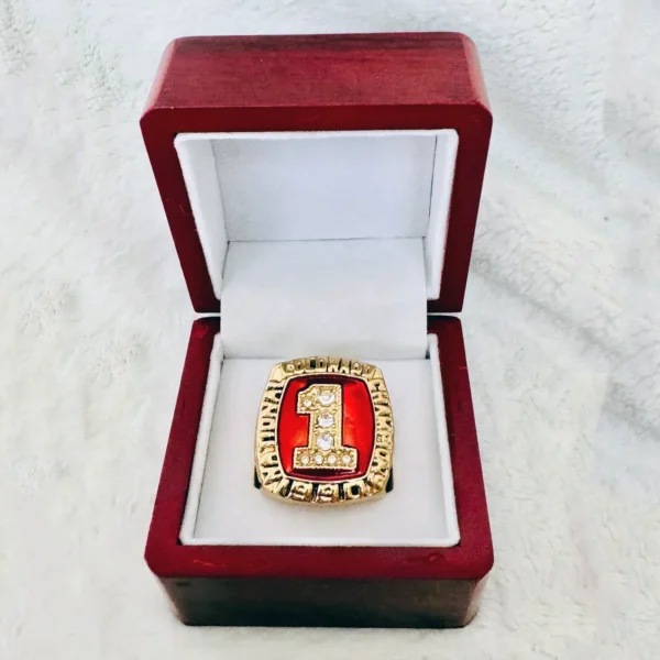 1990 Colorado Buffaloes championship ring – NCAA National Football champion ring NCAA Rings 1990 Colorado Buffaloes 5