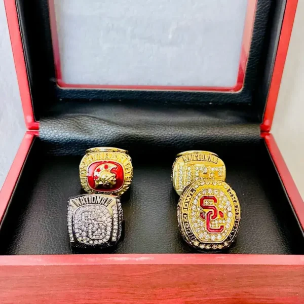 4 USC Trojans NCAA championship ring set NCAA Rings college backetball 5