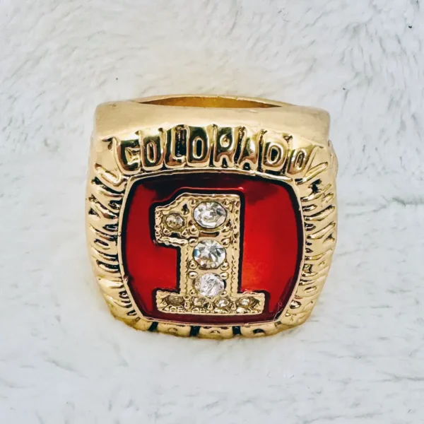 1990 Colorado Buffaloes championship ring – NCAA National Football champion ring NCAA Rings 1990 Colorado Buffaloes