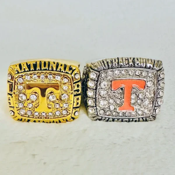 2 Tennessee Volunteers NCAA Outback Bowl & National championship rings NCAA Rings college backetball