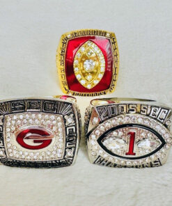 3 Georgia Bulldogs NCAA SEC championship ring collection NCAA Rings college backetball 3 Georgia Bulldogs NCAA SEC championship ring collection NCAA Rings college backetball
