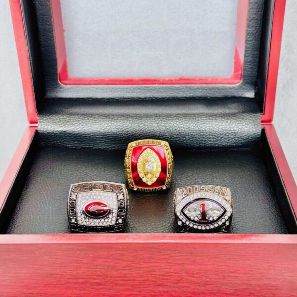 3 Georgia Bulldogs NCAA SEC championship ring collection NCAA Rings college backetball 5