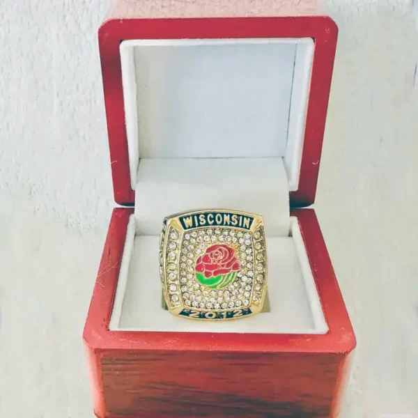 2012 Wisconsin Badgers championship ring – NCAA Rose Bowl champion ring NCAA Rings college baseball 4