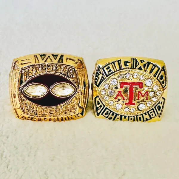 1993 & 1998 Texas A&M Aggies NCAA Big 12 championship ring set replica NCAA Rings college backetball