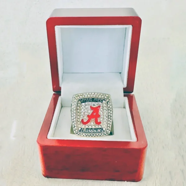 2015 Alabama Crimson Tide NCAA SEC championship ring NCAA Rings 2015 Alabama Crimson Tide 5