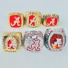 6 Alabama Crimson Tide NCAA National & SEC championship rings collection NCAA Rings Alabama Crimson Tide 6