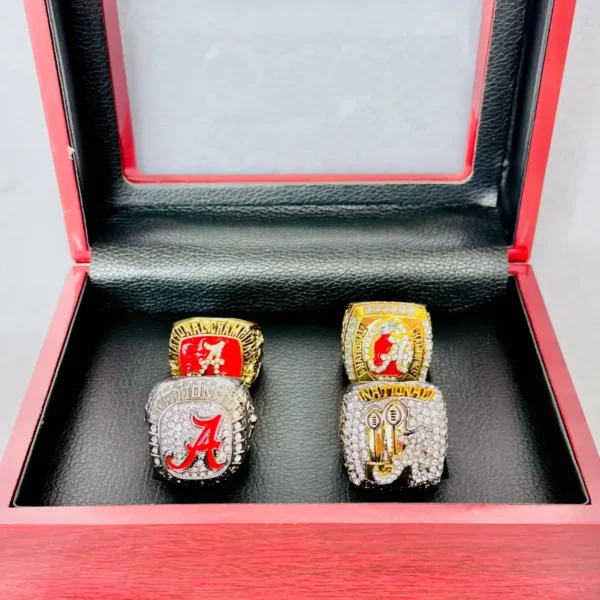 4 Alabama Crimson Tide NCAA championship ring set NCAA Rings Alabama Crimson Tide 5