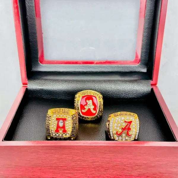 3 Alabama Crimson Tide NCAA National championship ring collection NCAA Rings Alabama Crimson Tide 5