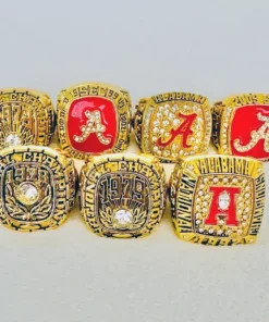 7 Alabama Crimson Tide NCAA championship rings set NCAA Rings Alabama Crimson Tide 7 Alabama Crimson Tide NCAA championship rings set NCAA Rings Alabama Crimson Tide