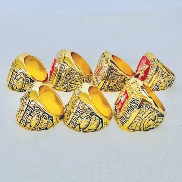 7 Alabama Crimson Tide NCAA championship rings set NCAA Rings Alabama Crimson Tide 2