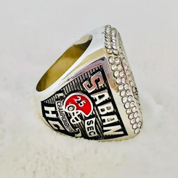 2015 Alabama Crimson Tide NCAA SEC championship ring NCAA Rings 2015 Alabama Crimson Tide 4