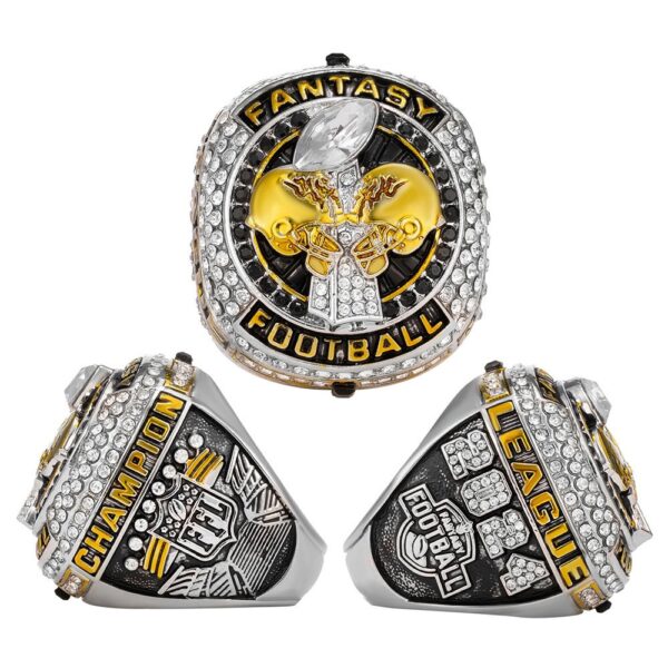 2024 Football Fantasy League FFL championship ring Football Rings 2024 fantasy football ring 5