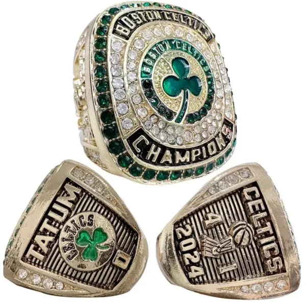 2024 Boston Celtics Fan ring championship ring & Larry O’Brien Championship Trophy NBA Rings 2024 celtics replica ring 3