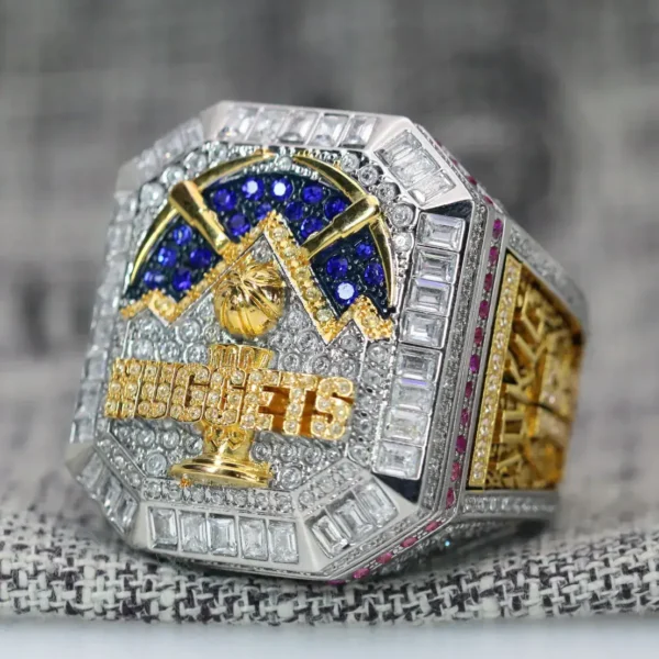 2023 Denver Nuggets NBA championship ring replica with custom name – Premium Series NBA Rings 2023 Denver Nuggets 5