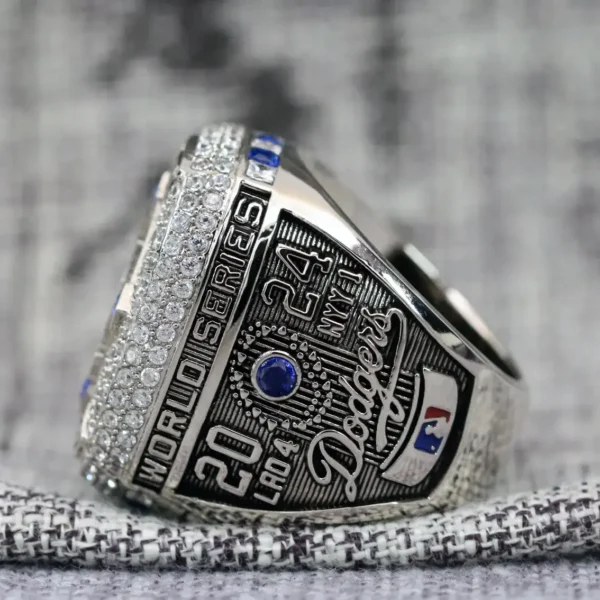 2024 Los Angeles Dodgers Fan championship ring with custom name – Premium Series MLB Rings 2024 Los Angeles Dodgers 7