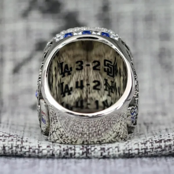 2024 Los Angeles Dodgers Fan championship ring with custom name – Premium Series MLB Rings 2024 Los Angeles Dodgers 8